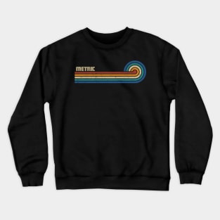 Metric - Retro Sunset Crewneck Sweatshirt